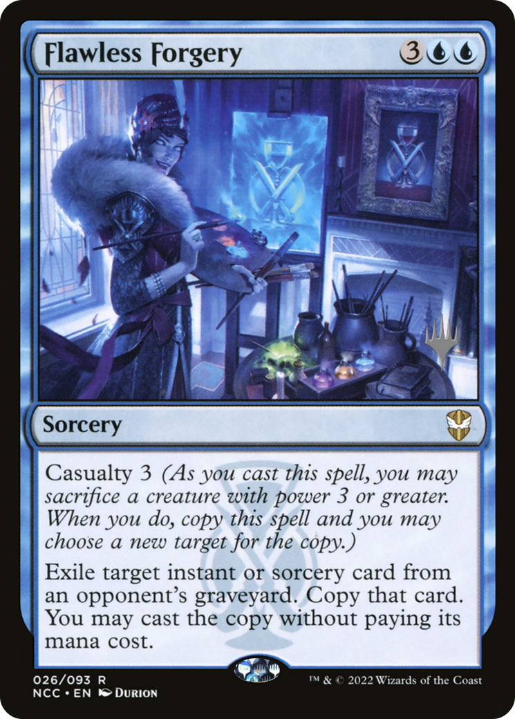 {R} Flawless Forgery (Promo Pack) [Streets of New Capenna Commander Promos][PP NCC 026]