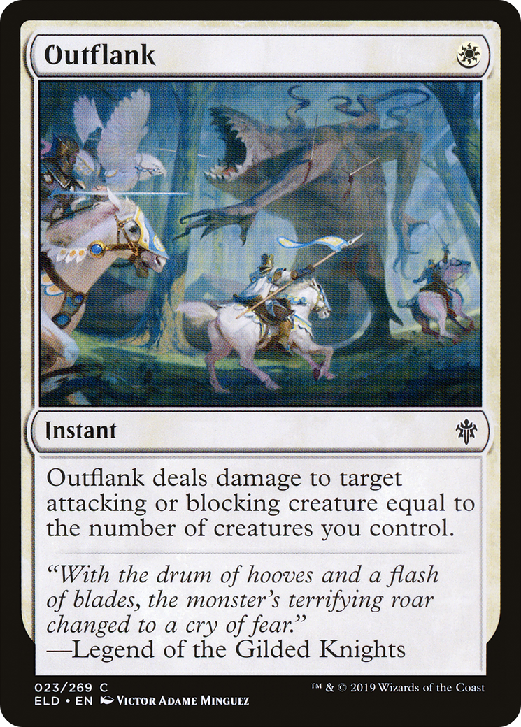 {C} Outflank [Throne of Eldraine][ELD 023]