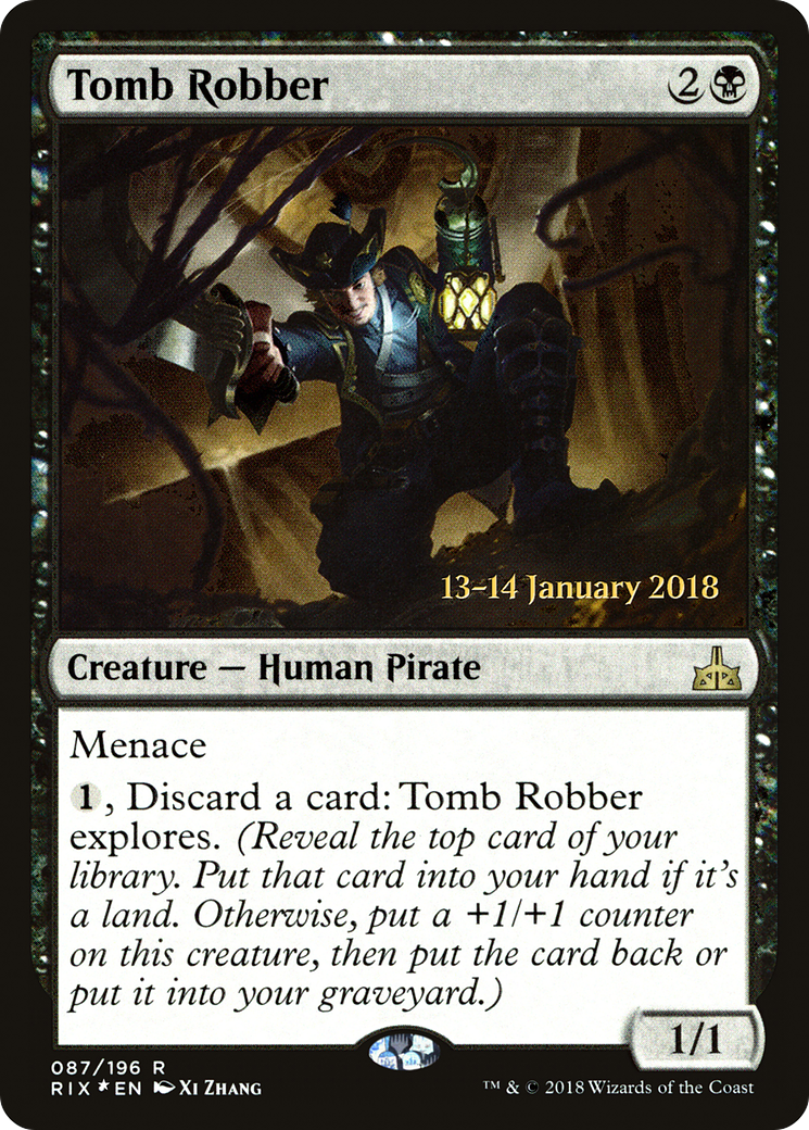 {R} Tomb Robber [Rivals of Ixalan Prerelease Promos][PR RIX 087]