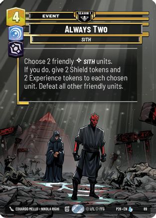 Always Two (89) (89) - Sector and Regional Promos Season 1 Foil