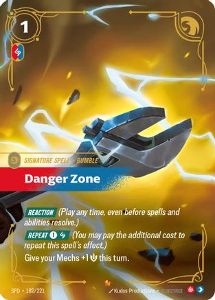 [RFB] Danger Zone (Foil) (182/221) - Spiritforged