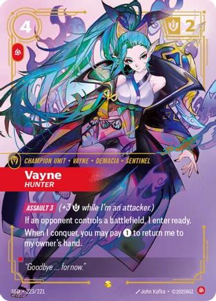 [RFB] Vayne - Hunter (Overnumbered) (Foil) (223/221) - Spiritforged