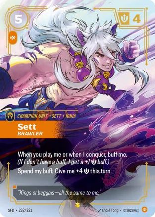 [RFB] Sett - Brawler (Overnumbered) (Foil) (232/221) - Spiritforged