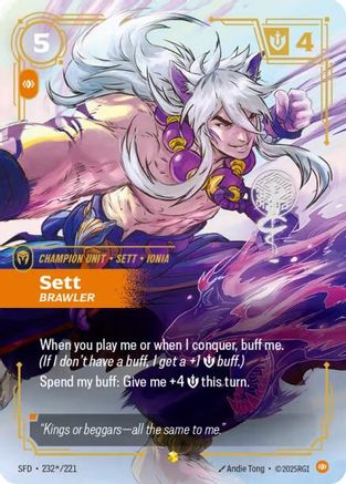[RFB] Sett - Brawler (Signature) (Foil) (232*/221) - Spiritforged