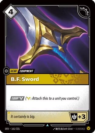 [RFB] B.F. Sword (Foil) (161/221) - Spiritforged