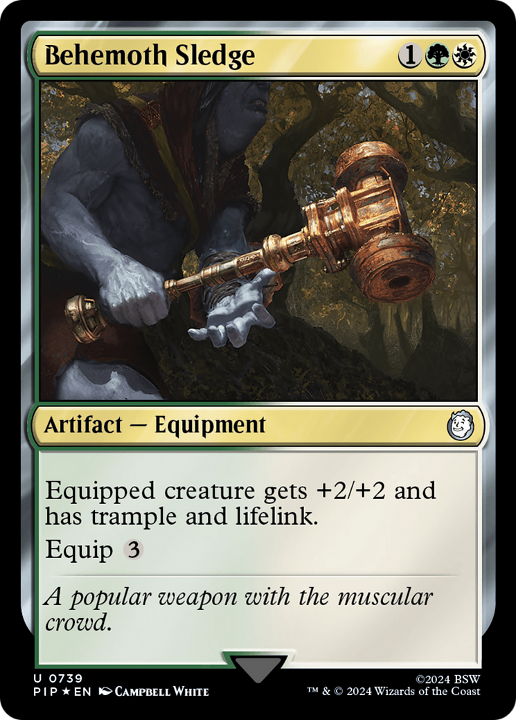 {C} Behemoth Sledge (Surge Foil) [Fallout][PIP 739]