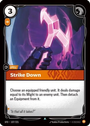 [RFB] Strike Down (Foil) (107/221) - Spiritforged