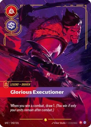 [RFB] Draven - Glorious Executioner (Overnumbered) (Foil) (242/221) - Spiritforged