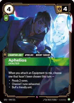 [RFB] Aphelios - Exalted (Foil) (049/221) - Spiritforged