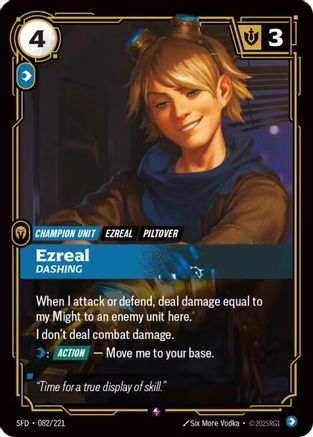 [RFB] Ezreal - Dashing (Foil) (082/221) - Spiritforged