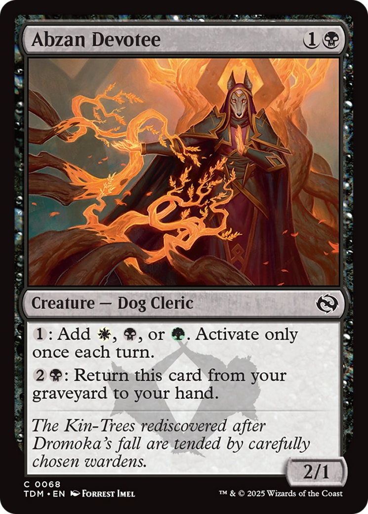 {@C} Abzan Devotee [Tarkir: Dragonstorm][TDM 068]