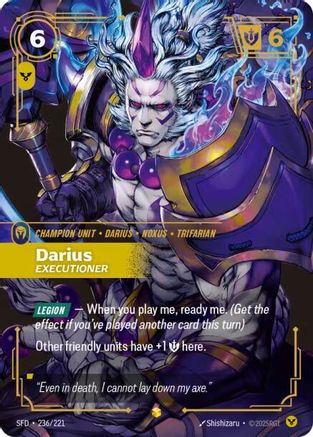 [RFB] Darius - Executioner (Overnumbered) (Foil) (236/221) - Spiritforged