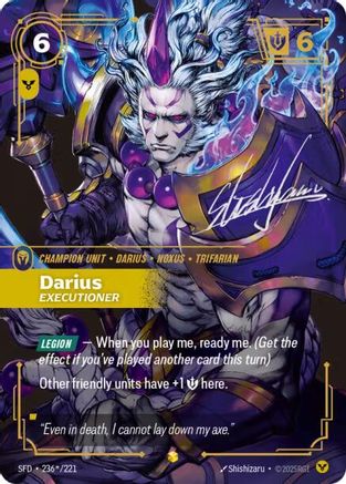 [RFB] Darius - Executioner (Signature) (Foil) (236*/221) - Spiritforged