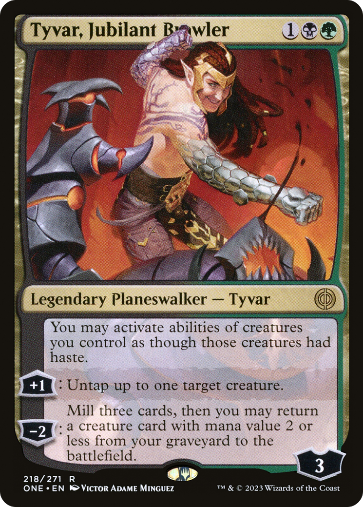 {R} Tyvar, Jubilant Brawler [Phyrexia: All Will Be One][ONE 218]