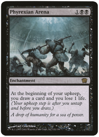 {R} Phyrexian Arena (Oversized) [Eighth Edition Box Topper][OVR 8ED 152]