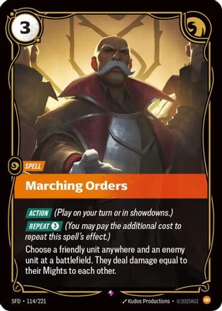 [RFB] Marching Orders (Foil) (114/221) - Spiritforged