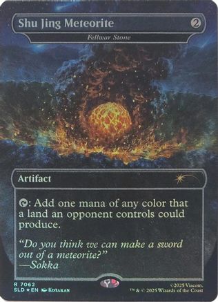 Shu Jing Meteorite - Fellwar Stone (Rainbow Foil) [SLD-7062]  Foil