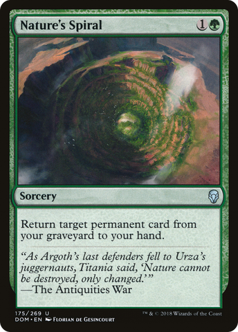 {C} Nature's Spiral [Dominaria][DOM 175]