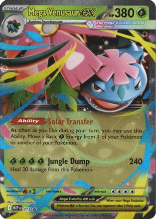 [PKM] Mega Venusaur ex 013  - Holofoil ME Mega Evolution Promo - Promo