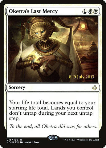 {R} Oketra's Last Mercy [Hour of Devastation Prerelease Promos][PR HOU 018]