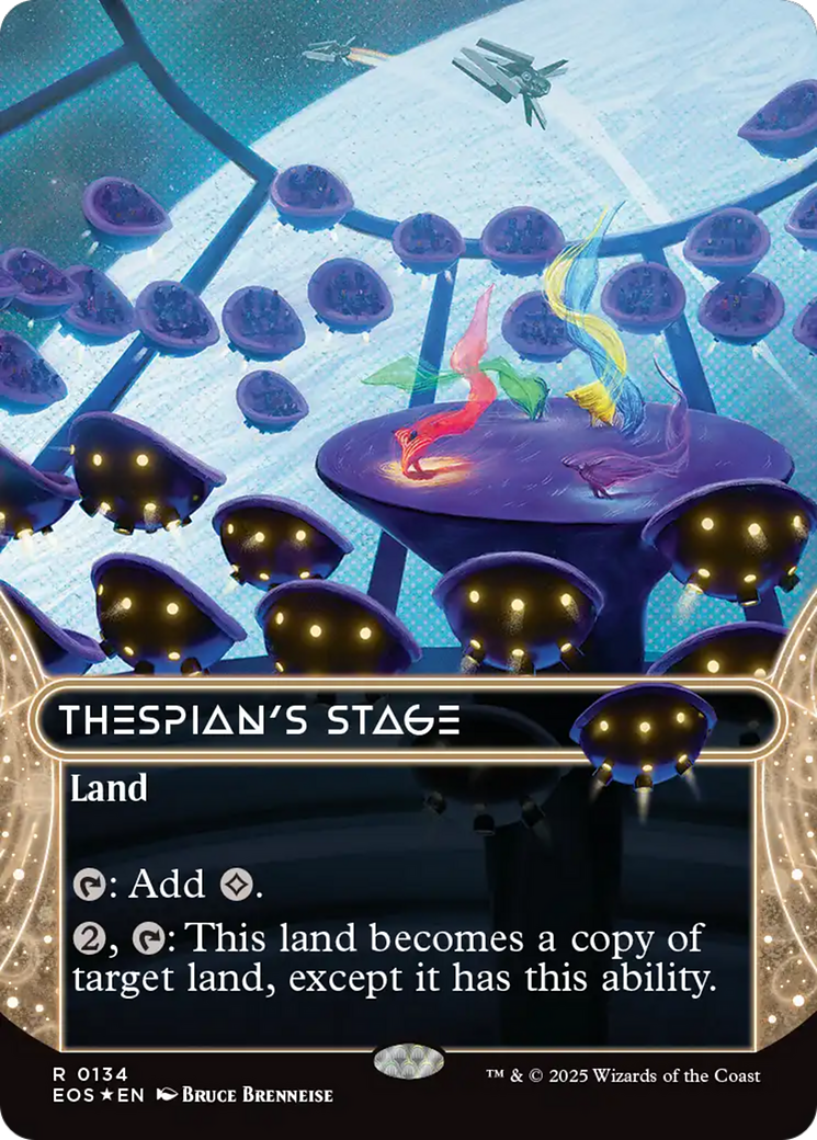 {R} Thespian's Stage (0134) (Borderless) (Galaxy Foil) [Edge of Eternities: Stellar Sights][EOS 134]