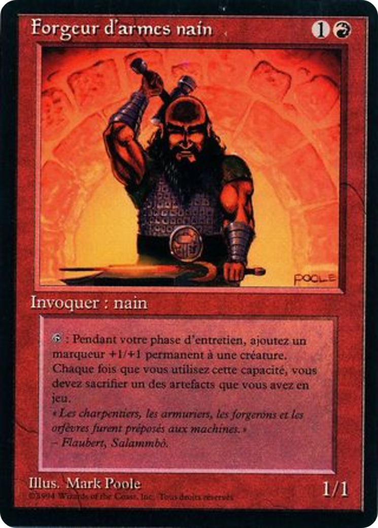 {F} Dwarven Weaponsmith [Foreign Black Border][FBB 3ED 145]
