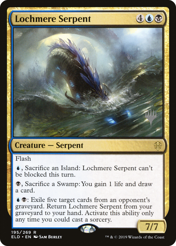 {R} Lochmere Serpent (Promo Pack) [Throne of Eldraine Promos][PP ELD 195]
