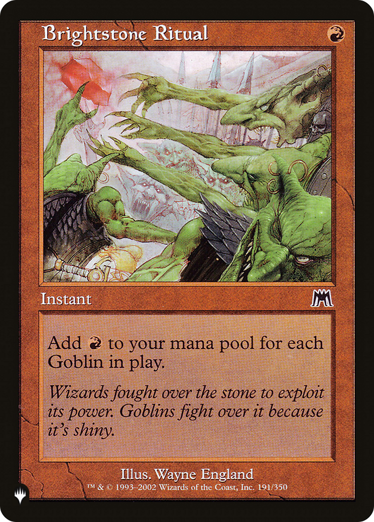 Brightstone Ritual [LIST 191/350]