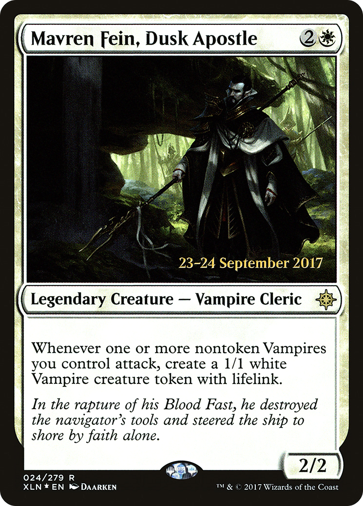 {R} Mavren Fein, Dusk Apostle [Ixalan Prerelease Promos][PR XLN 024]