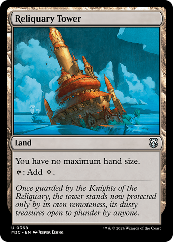 {C} Reliquary Tower (Ripple Foil) [Modern Horizons 3 Commander][RPF M3C 368]