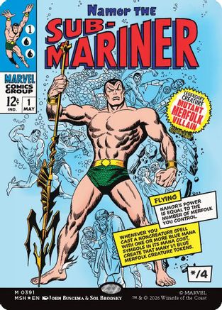 Namor The Sub-Mariner (Borderless) [MSH 391]  Foil