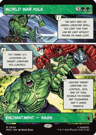 World War Hulk (Borderless) [MSH 304]  Foil