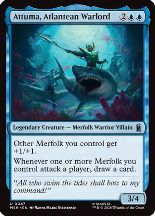 Attuma, Atlantean Warlord [MSH 047]  Foil