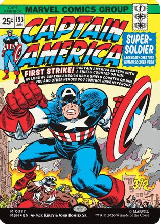 Captain America, Super-Soldier (Borderless) [MSH 387]  Foil