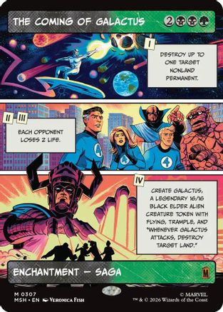 The Coming of Galactus (Borderless) [MSH 307]  Foil