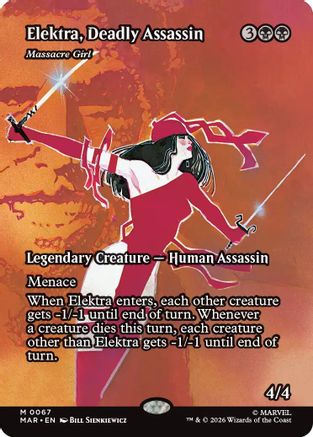 Elektra, Deadly Assassin - Massacre Girl (Borderless) [MAR 067]