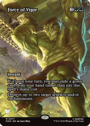 Force of Vigor (Borderless) [MAR 077]  Foil