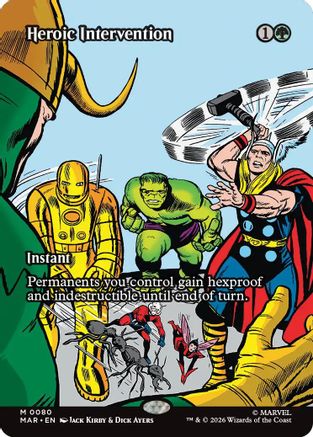 Heroic Intervention (0080) (Borderless) [MAR 080]  Foil