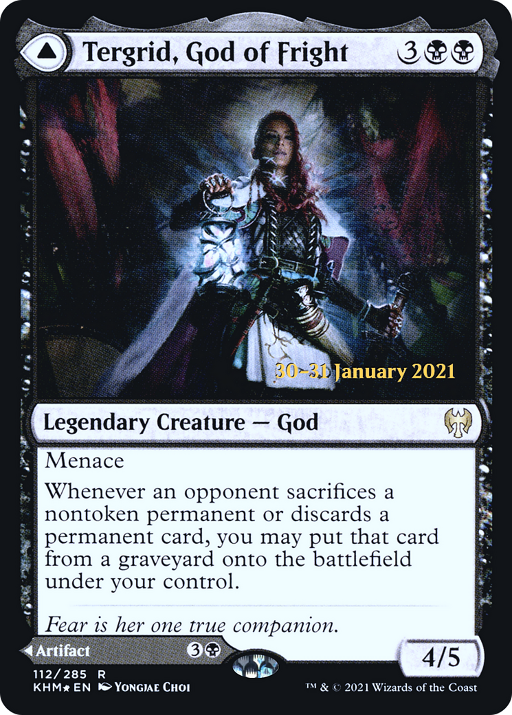 {R} Tergrid, God of Fright // Tergrid's Lantern [Kaldheim Prerelease Promos][PR KHM 112]