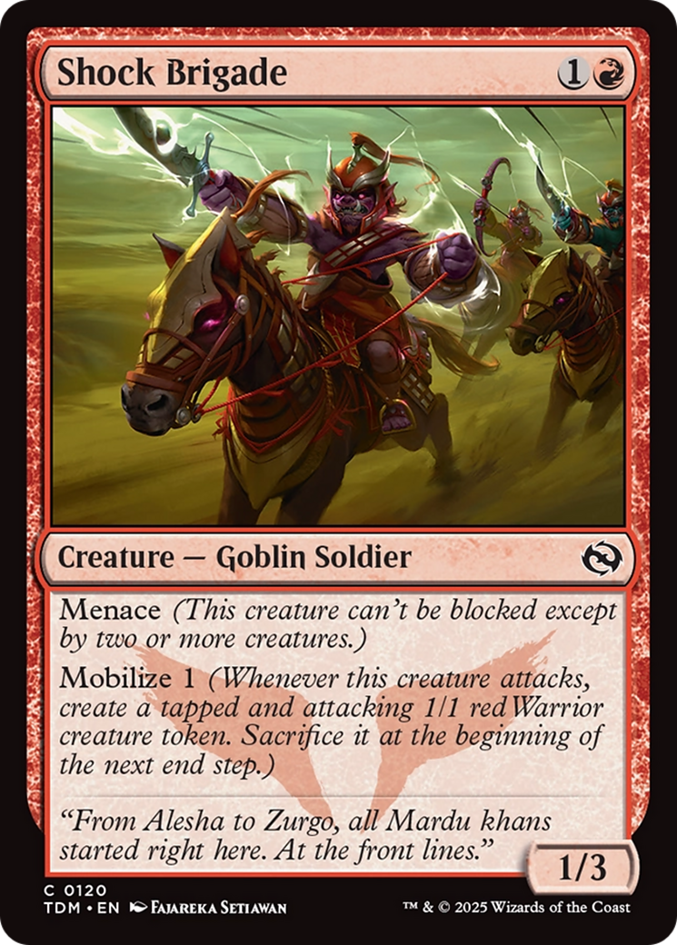 {@C} Shock Brigade [Tarkir: Dragonstorm][TDM 120]