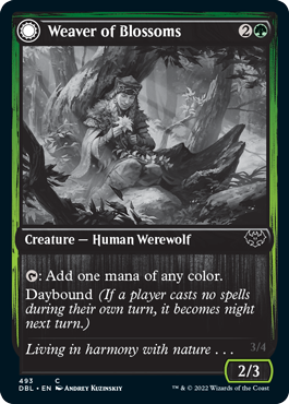 {C} Weaver of Blossoms // Blossom-Clad Werewolf [Innistrad: Double Feature][DBL 493]