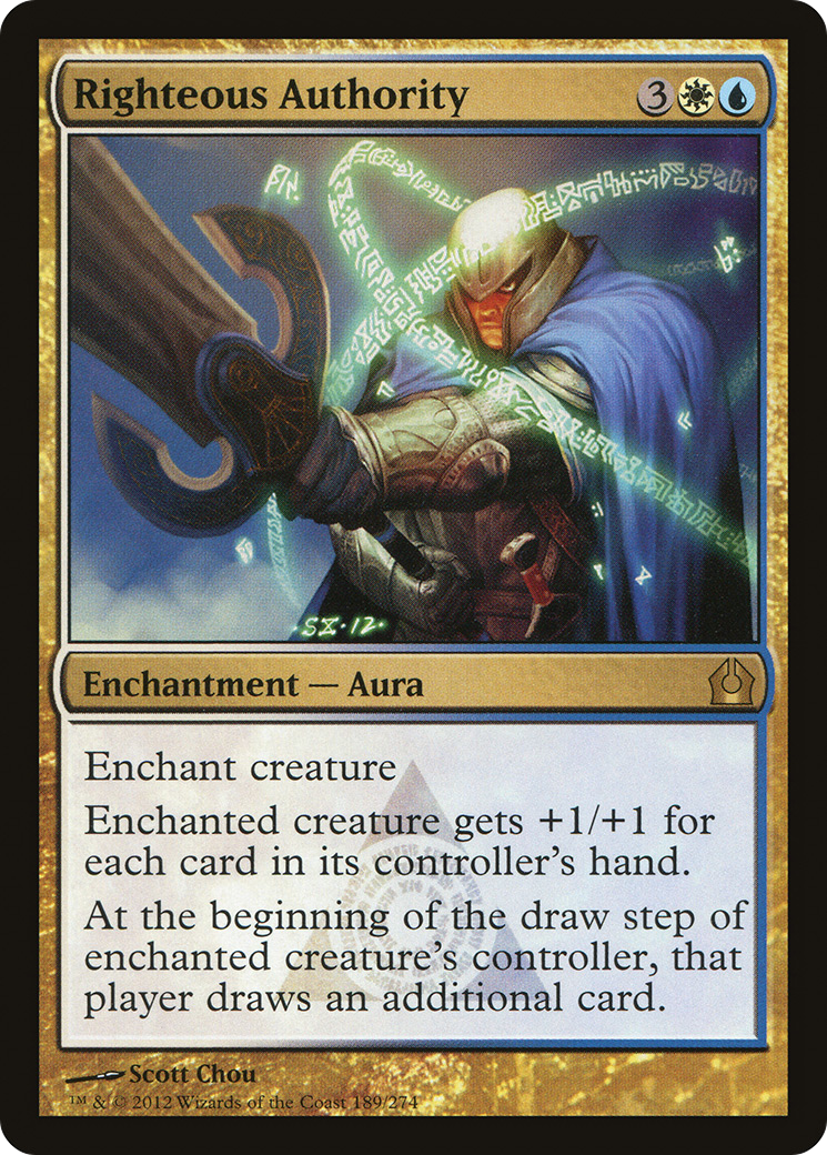 {R} Righteous Authority [Return to Ravnica][RTR 189]