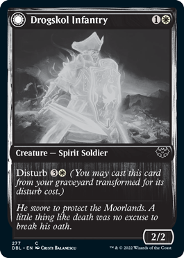 {C} Drogskol Infantry // Drogskol Armaments [Innistrad: Double Feature][DBL 277]