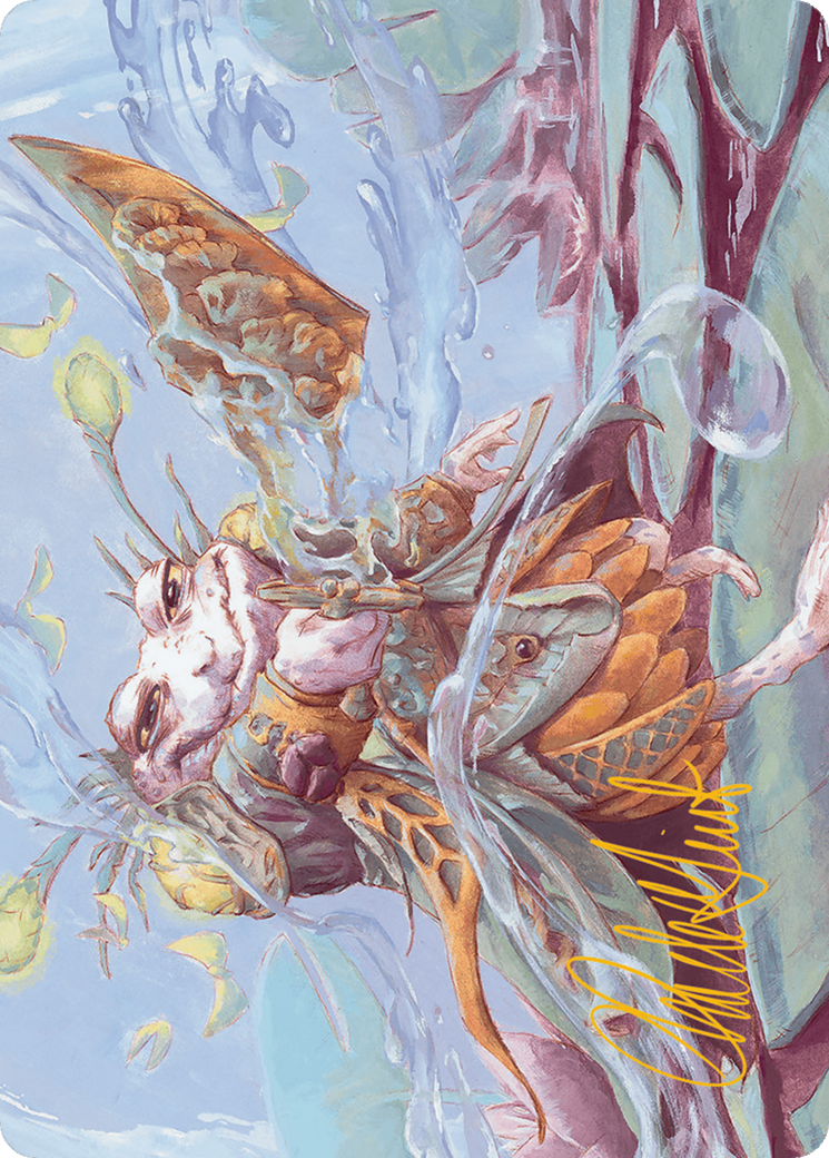 {A} Glarb, Calamity's Augur Art Card (Gold-Stamped Signature) [Bloomburrow Art Series][GS ABLB 040]