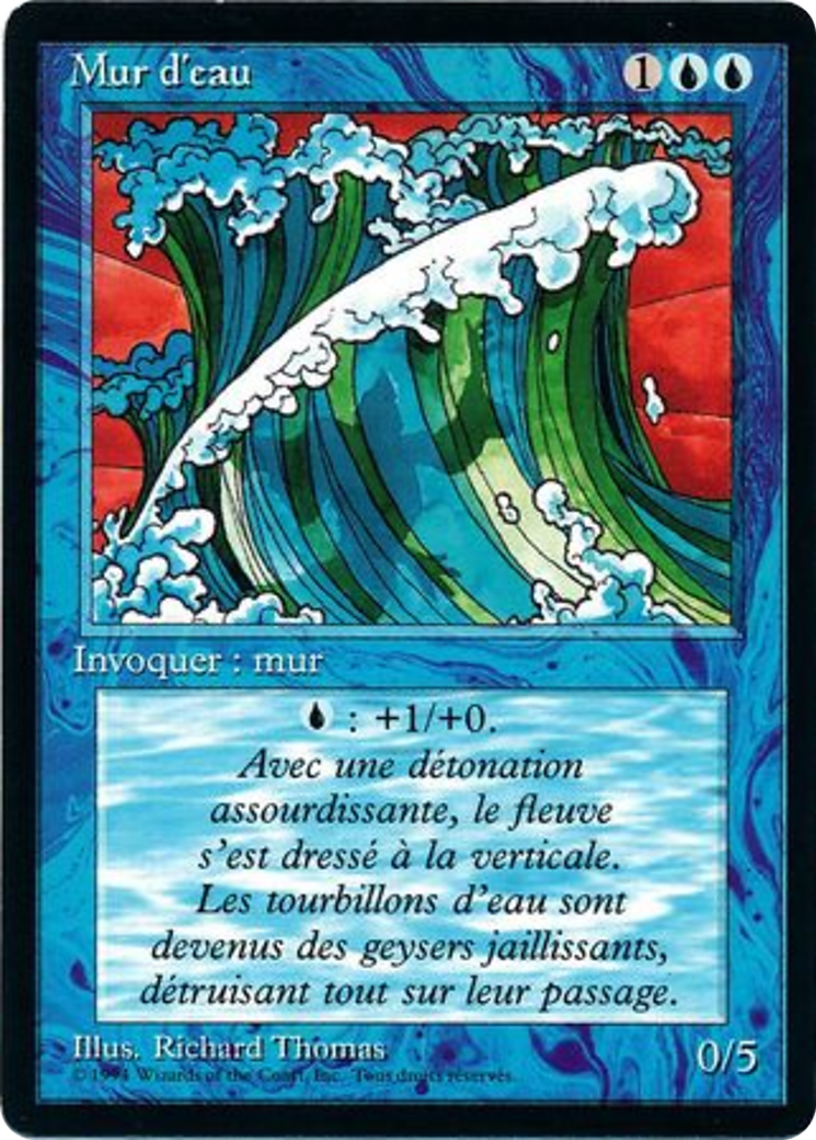 {F} Wall of Water [Foreign Black Border][FBB 3ED 091]