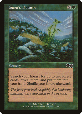 {C} Gaea's Bounty [Urza's Saga][USG 254]