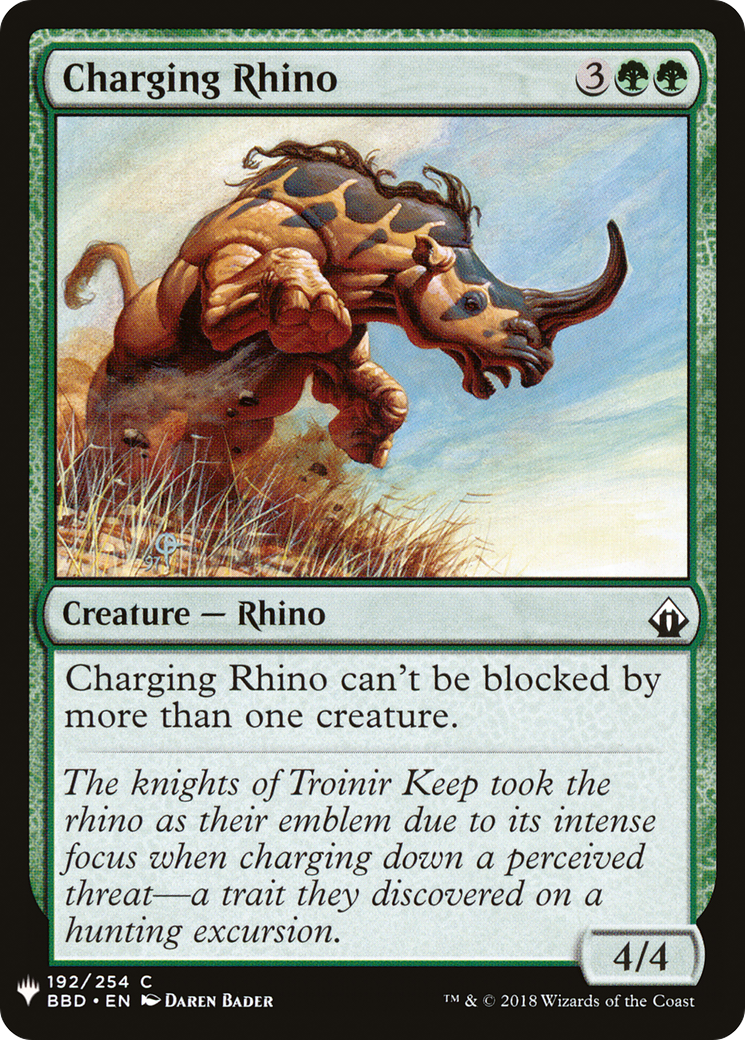{C} Charging Rhino [Mystery Booster][LS BBD 192]