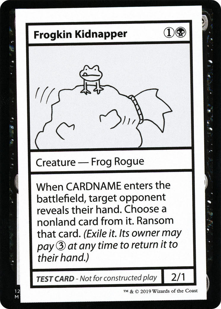 {R} Frogkin Kidnapper (2021 Edition) [Mystery Booster Playtest Cards][CMB1 042]