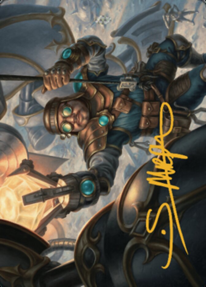 {A} Powerstone Engineer Art Card (Gold-Stamped Signature) [The Brothers' War Art Series][GS ABRO 002]