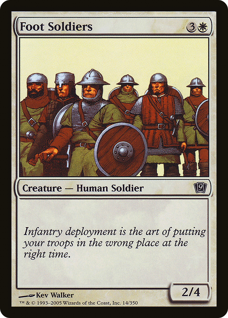 {C} Foot Soldiers [Ninth Edition][9ED 014]